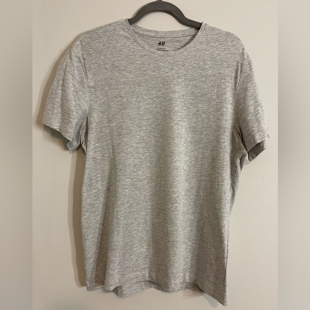 Men’s H&M Slim Fit Tee | Gray Size M